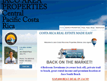 Tablet Screenshot of jacoareaproperties.com